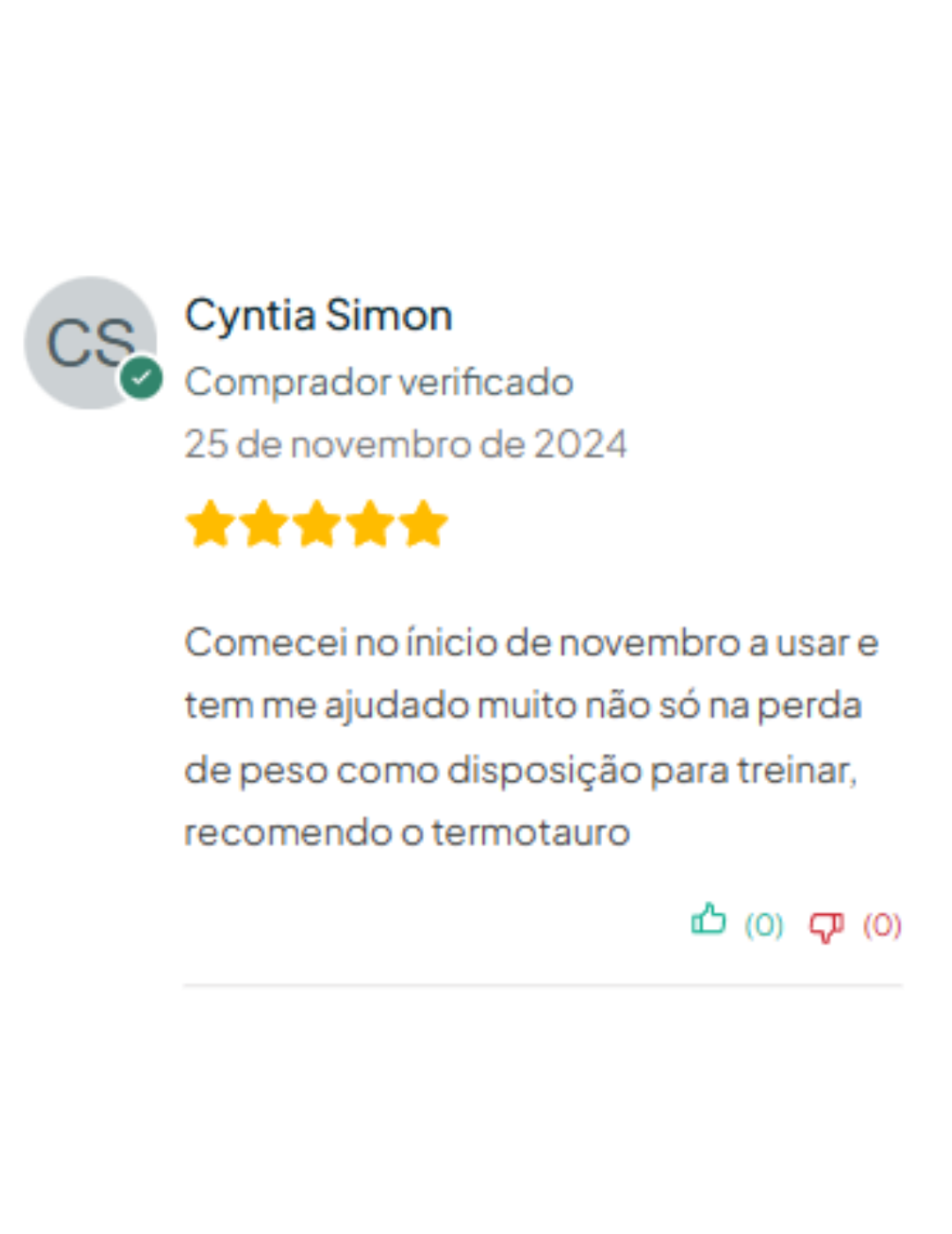 avaliacoes depoimentos termotauro novembro